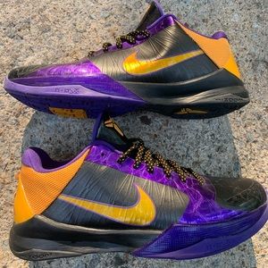 Nike Kobe V 5 Lakers Away Del Sol Shoes Sz 11